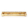 Vintage Pearl and Blue Enamel 14K Yellow Gold Brooch