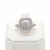 Diamond 14K White Gold Cluster Ring