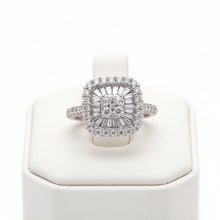  Diamond 14K White Gold Cluster Ring