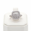 Designer Odelia Diamond 14K White Gold Cluster Ring