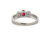Fine Ruby and Diamond Platinum Ring