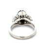 Fine Emerald and Diamond Platinum Ring