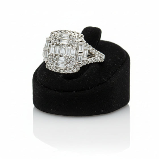 Effy Diamond and 14K White Gold Ring