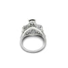 1970's Color Change Alexandrite and Diamond Platinum Ring