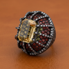Citrine, Orange Sapphire, Diamond Designer Ring
