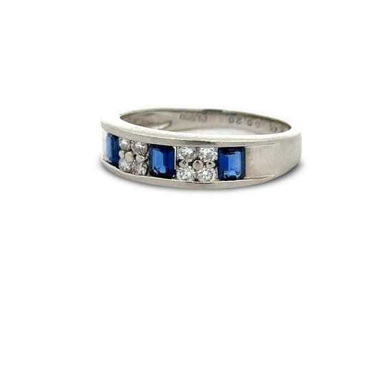 Fine Sapphire and Diamond Ring