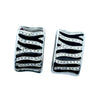 Roberto Coin "Animalier" Diamond and Enamel 18K White and Yellow Gold Earrings
