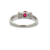 Fine Ruby and Diamond Platinum Ring