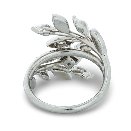 Tiffany Victoria Vine Bypass Floral Platinum Ring