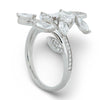 Tiffany Victoria Vine Bypass Floral Platinum Ring