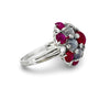 Oscar Heyman Star Ruby and Star Sapphire Platinum Ring