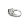 1970's Color Change Alexandrite and Diamond Platinum Ring