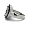 Sapphire and Diamond Platinum Ring