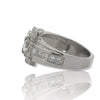 Retro 1.48cttw. Diamond and 14KT White Gold Ring
