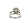 Cats Eye Chrysoberyl and Diamond Platinum Ring