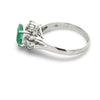 Fine Emerald and Diamond Platinum Ring