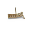 The Presidential American Flag Diamond, Ruby, Sapphire Lapel Brooch 14K Yellow Gold 15308