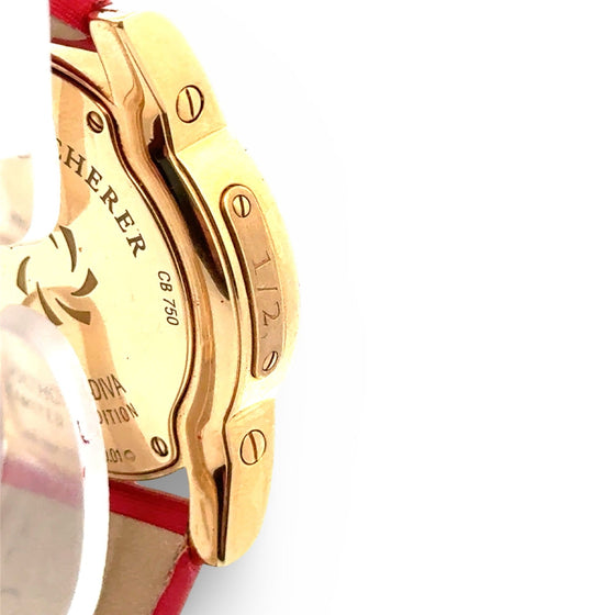 Limited Edition Rare #1 of 2 Carl F. Bucherer Pathos Diva Pink Sapphire & Diamond 18K Yellow Gold Watch MSRP $63,000