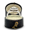 Art Deco 1925 Diamond and Sapphire Platinum Bridal Set