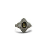 1970's Color Change Alexandrite and Diamond Platinum Ring