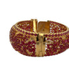 55ctw Ruby 18k Yellow Gold Bangle