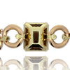 Retro 150 ct Citrine and 14K Rose and Yellow Gold Bracelet