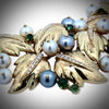 Estate Of Hollywood Actress Connie Stevens Chaumet Paris Diamond Pearl and Tourmaline 18K Yellow Gold Necklace