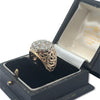 Gents Diamond Cluster 14K Yellow and White Gold Ring