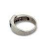 Pink and Blue Sapphire Platinum Bypass Ring