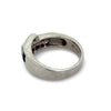 Pink and Blue Sapphire Platinum Bypass Ring