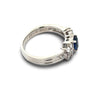 Sapphire and Diamond Platinum Ring