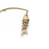 THe Wicked Tuna Fisherman Captain 14k Yellow Gold Articulating Fishing Pole and Reel Brooch