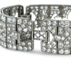 Art Deco 23.50cttw Diamond and Emerald Platinum Bracelet