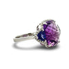 Effy Amethyst and Iolite 14K White Gold 3-Stone Ring
