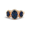 Effy 1.13 ctw Sapphire, Diamond and 14K Rose Gold Ring
