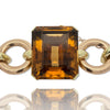 Retro 150 ct Citrine and 14K Rose and Yellow Gold Bracelet