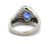 Tanzanite and Diamond Platinum Ring