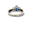 Fine Sapphire and Diamond Platinum Ring