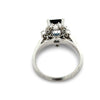 Sapphire and Diamond Platinum Ring