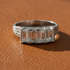 4 Stone Diamond Platinum Ring