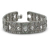 Art Deco 23.50cttw Diamond and Emerald Platinum Bracelet