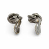 Modern 1970's No Heat Fine Sapphire and Diamond Platinum Earrings