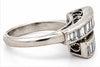 Estate 1.00cttw. Diamond Bypass Platinum Ring