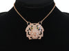 Effy Diamond, Tsavorite, Black Enamel and 14K Rose Gold Tiger Necklace