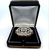 Antique 9.70cttw Diamond Platinum & 14K Yellow Gold Brooch / Pendant