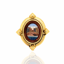  Estate Elizabeth Locke Micro Mosaic Brooch/Pendant