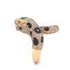 Effy 14k Rose Gold, Diamond and Emerald Panther Ring