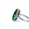 Marquis Jade Diamond and Platinum Ring