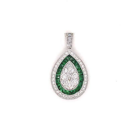 Lavish Tsavorite and Diamond Pendant