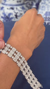 Three Row Diamond Bracelet